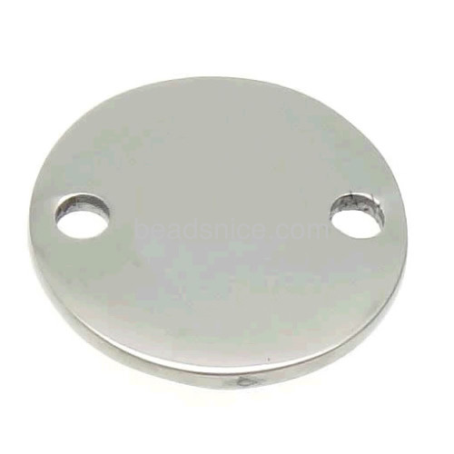 Roung stamping blanks tags stainless steel connection necklaces or bracelets wholesale jewelry accessories handmade DIY