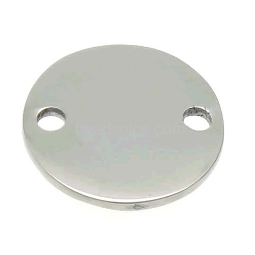 Metal stamping blanks stainless steel stamping blank flat round smooth tags wholesale jewelry findings DIY
