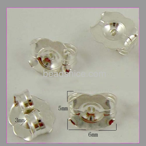 Earrings woman clutch earring wholesale jewelry making sterling silver post butterfly ear nut gifts