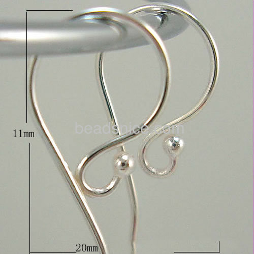 Sterling silver fashion earring new designs jewelry findings DIY