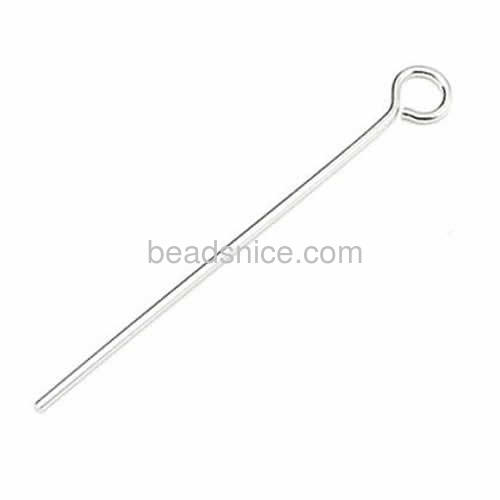 Metal pin open eye pin head pins assorted sizes wholesale jewelry accessories stainless steel DIY