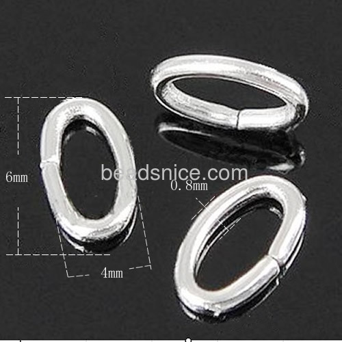 Oval jump rings opening jump ring wholesale jewelry accessories DIY stainless steel
