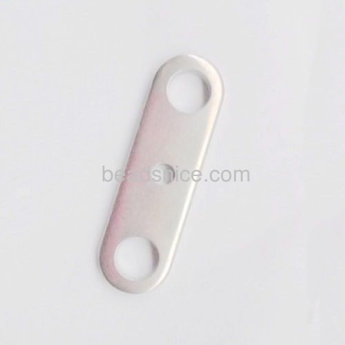 Stamping blanks connecting long tag bracelets dangles wholesale jewelry components stainless steel