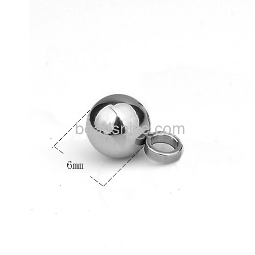 Pendant necklace tiny ball pendants necklace hanging beads stainless steel jewelry accessories DIY gift for friends