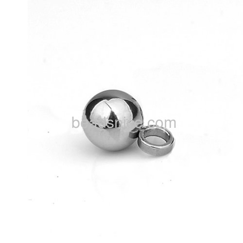 Pendant necklace tiny ball pendants necklace hanging beads stainless steel jewelry accessories DIY gift for friends