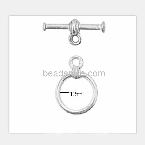 Sterling silver toggle clasp jewelry findings handmade DIY gifts