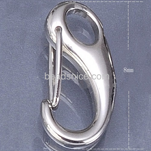 Fashion lobster clasp shrimp buckle necklace clasp bracelet bow clasps manual polishing wholesale jewelry accessories stainless 