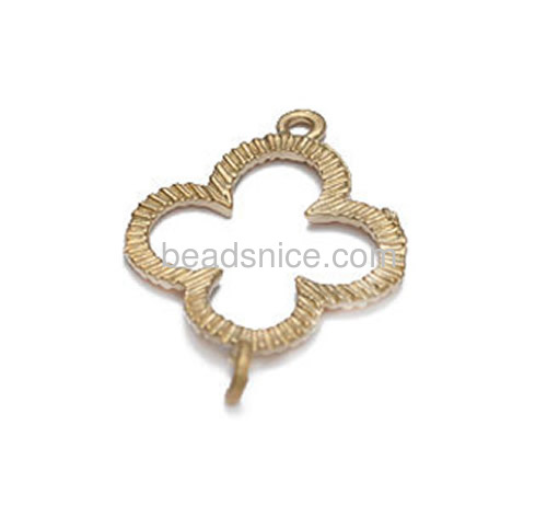 Brass connector hollow cross pendant connectors charm uinque design wholesale fashion jewelry accessories DIY