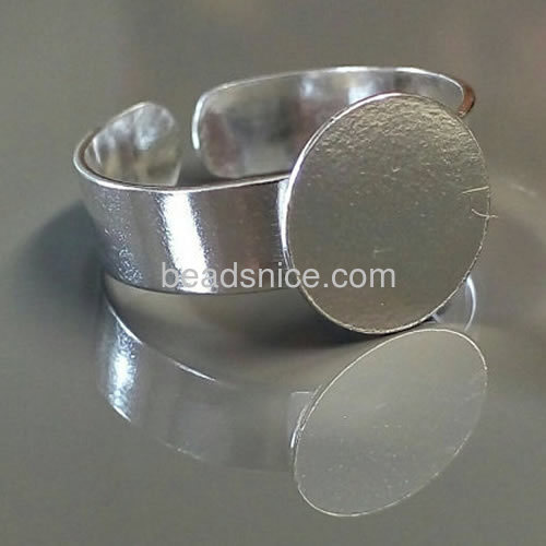 Metal ring base finger rings blanks settings  personalized wholesale fashionable jewelry findings sterling silver DIY