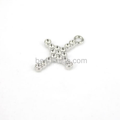Charm cross pendant personalized pendants unique design for necklace wholesale jewelry making supplies brass DIY gifts
