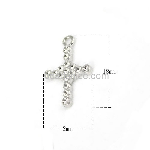 Charm cross pendant personalized pendants unique design for necklace wholesale jewelry making supplies brass DIY gifts