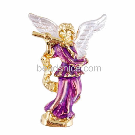 Christmas brooch pin purple princess angel brooch for wedding party wholesale jewelry accessories alloy