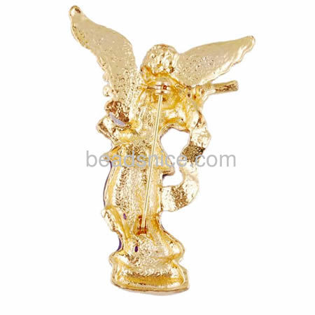 Christmas brooch pin purple princess angel brooch for wedding party wholesale jewelry accessories alloy
