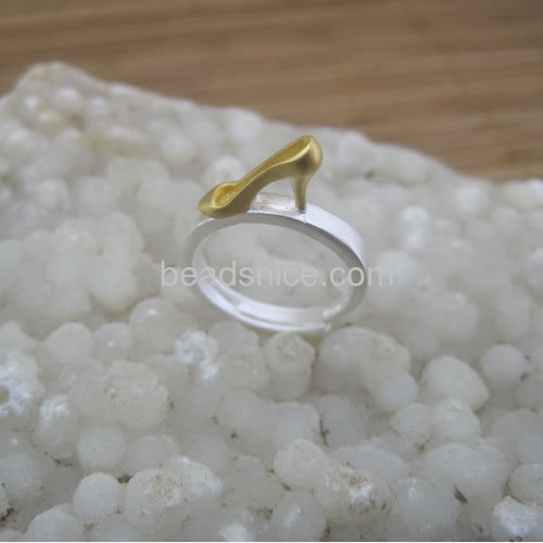 Silver rings fashion high heels rings for women wholesale cute jewelry components sterling silver