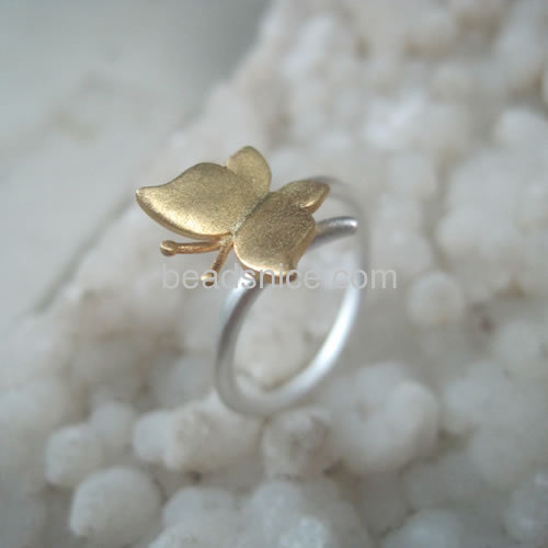 Finger butterfly ring adjustable wholesale fashion jewelry accessories sterling silver gift for friends