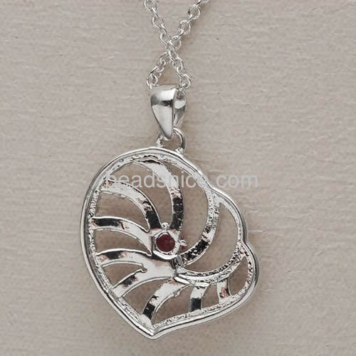 Heart pendant necklace beautiful hollow pendants charms unique design for women wholesale jewelry components brass gift for her