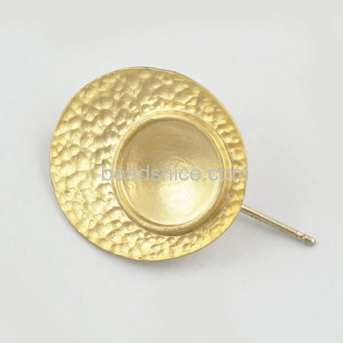 New design earrings for women round charm earring wholesale jewelry components brass unqiue gifts