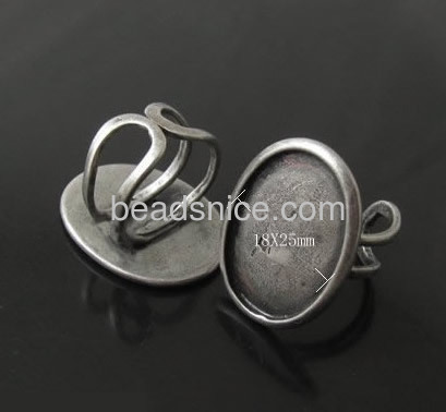 Brass bezel,size:8 ,lead-safe,nickel-free,oval