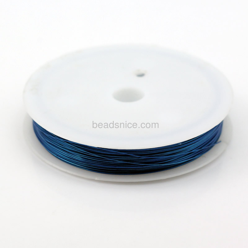 Color-Coated brass Wire, multicolor, 0.4mm，
