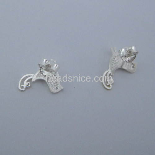 Stud earrings women cute bird earring wholesale jewelry making supplies sterling silver gift for women daily wear