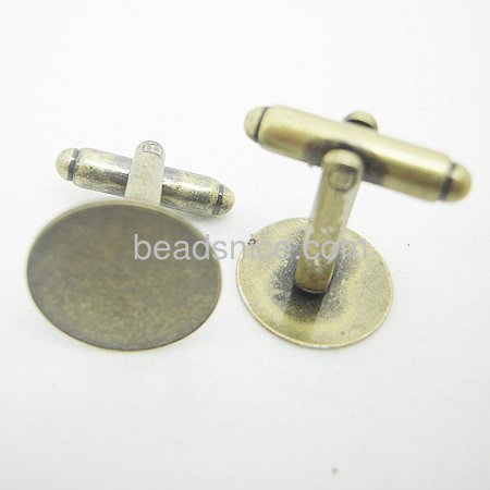 Jewelry brass buckle,base diameter:15mm,Nickel free ,Handmade Plated,