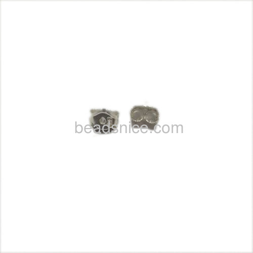 Sterling Silver Ear Stud Component, 5x5mm,