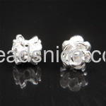 925 Sterling silver spacer beads, 6x6mm,hole:1.5mm