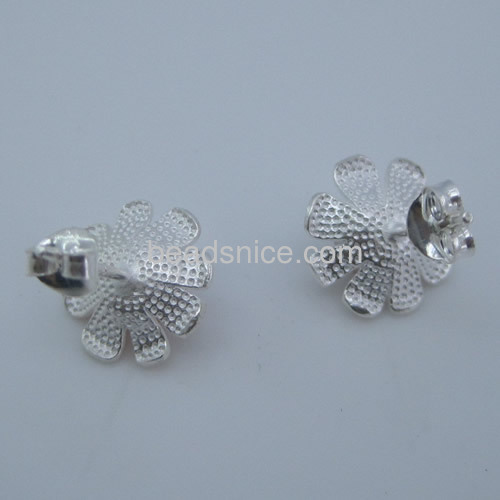 Pearl earring flower shaped earrings woman wholesale fashion jewelry earrings sterling silver elegant gift for her