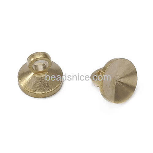 End cap dome loop pendant bead cap wholesale jewelry making supplier brass more colors for choice DIY