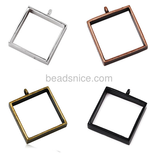 Photo pendant frame vintage pendant blanks base picture frame charms wholesale fashion pendant jewelry findings alloy handmade g