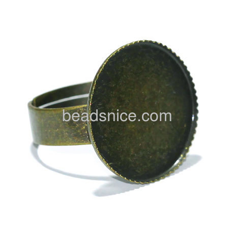 Brass Bezel Ring Settings,size:7 ,lead-safe,nickel-free