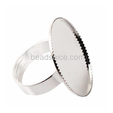 Brass Bezel Ring Settings,size:7 ,lead-safe,nickel-free