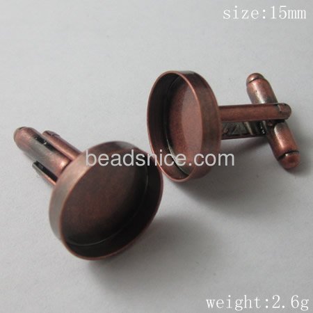 Jewelry brass buckle,base diameter:15mm,Nickel free , Lead safe,
