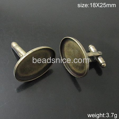 Brass Buckel,Base Diameter:18x25mm,Lead-Safe,Nickel-Free,
