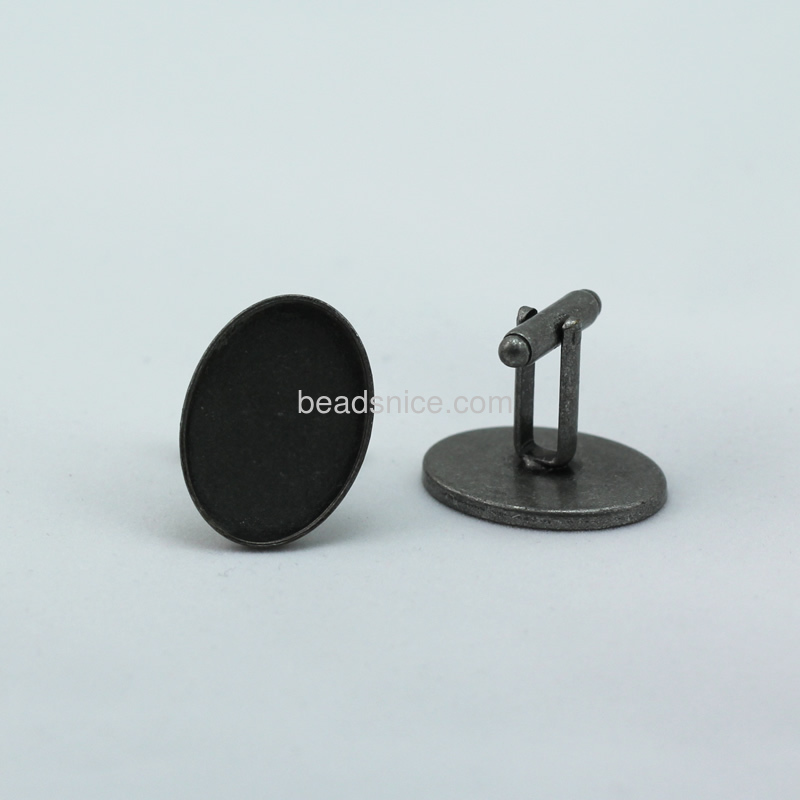 Brass Buckel,Base Diameter:18x25mm,Lead-Safe,Nickel-Free,
