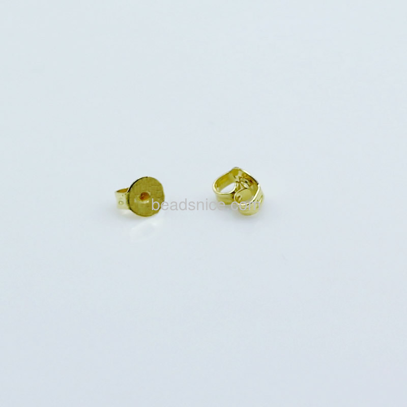 Brass ear nut component,more plated colors for choice