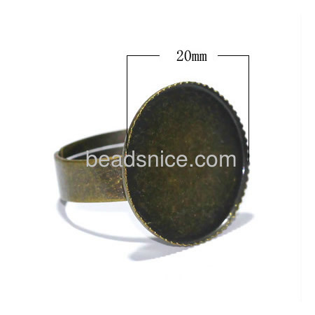 Pad ring base,size: 7,lead-safe,nickel-free,round