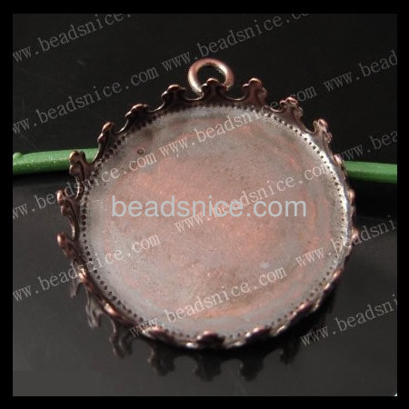 Brass cabochon pendant setting lace blank tray fashion jewelry accessories for necklace making