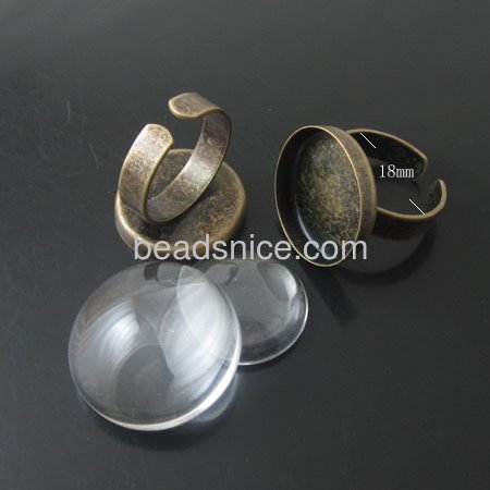 Brass Bezel Ring Settings,lead-safe,nickel-free,dount