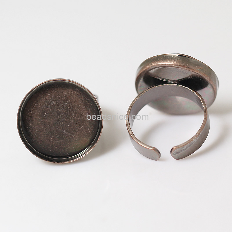Brass Bezel Ring Settings,lead-safe,nickel-free,dount