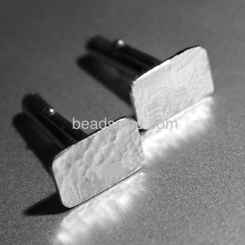 French suit shirt cufflinks for mens  classic cuff links wholesale jewelry making supplies sterling silver simple style