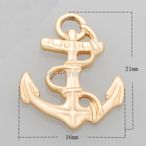 Fashion anchor pendant retro charm pendant for necklace bracelet wholesale pendants jewelry accessory brass cross shape