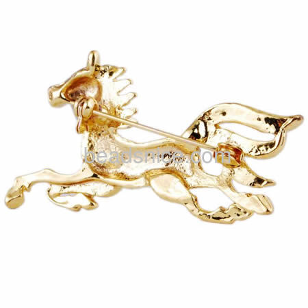 Santa Claus brooch pin Christmas brooch cute horse brooches wholesale vogue jewelry making supplies alloy gift for kids