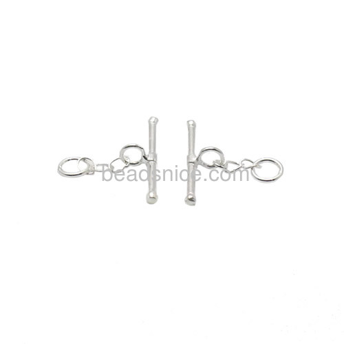 Metal clasp toggle clasp fit necklace bracelets wholesale jewelry findings sterling silver clasps DIY