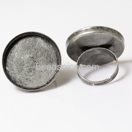 Brass Bezel Ring findings jewelry making supplies lead-safe,nickel-free
