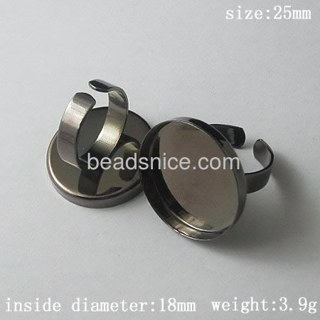 Brass Bezel Ring Settings,lead-safe,nickel-free