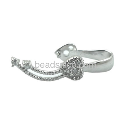 Sterling Silver Pendant Bail,24X6X8mm,