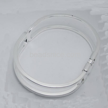 Brass Bracelet Base,60x52x13mm,Nickel-Free,Lead-Safe,