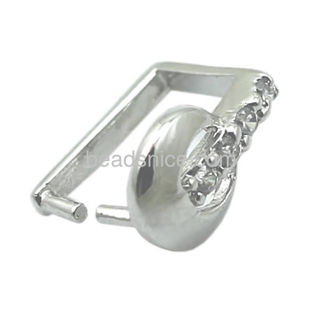 Sterling Silver Pendant Bail,12X8X10mm,