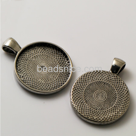 Zinc Alloy Pendant,25mm,Hole About:4x6mm,Nickel-Free,Lead-Safe,